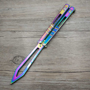 Steel Training knife butterfly