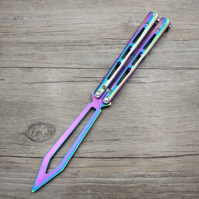 Steel Training knife butterfly