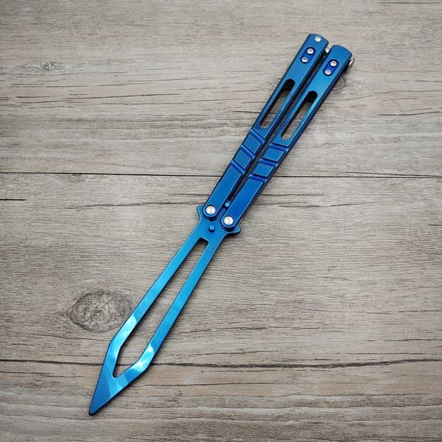 Steel Training knife butterfly