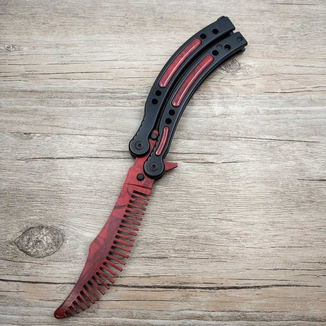 Swayboo red butterfly in knife