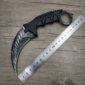 rainbow fix blade karambit knife